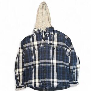 American Eagle Navy Blue Plaid